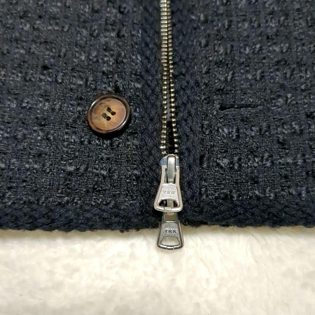 美品　SATUR アーヘン ウール ブレンド カラー ツイード ジャケット　M