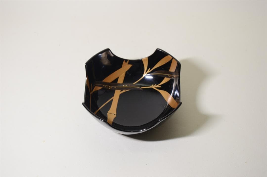 昭和時代　塗物　向付　笹図　割山椒風　10客組　アンティーク　骨董品 b