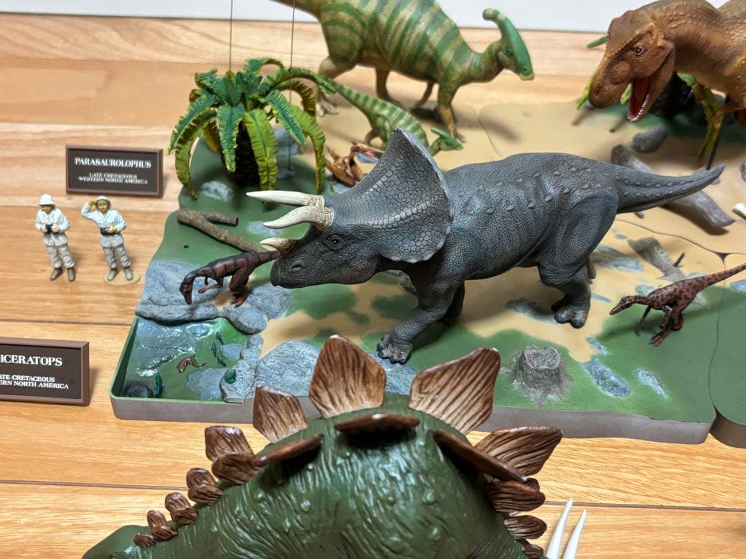 タミヤ 1/35 恐竜世界シリーズ 超大型情景ディスプレイセット 塗装済 完成品