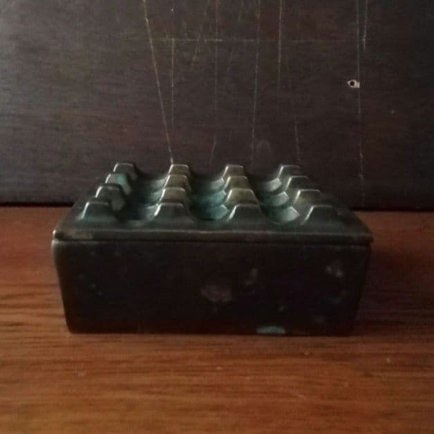 逸品　真鍮　灰皿　ミッドセンチュリー　オブジェ　スウェーデン　インダストリアル