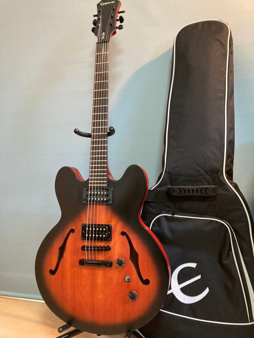 Epiphone エピフォン dot studio WS セミアコ　調整済み