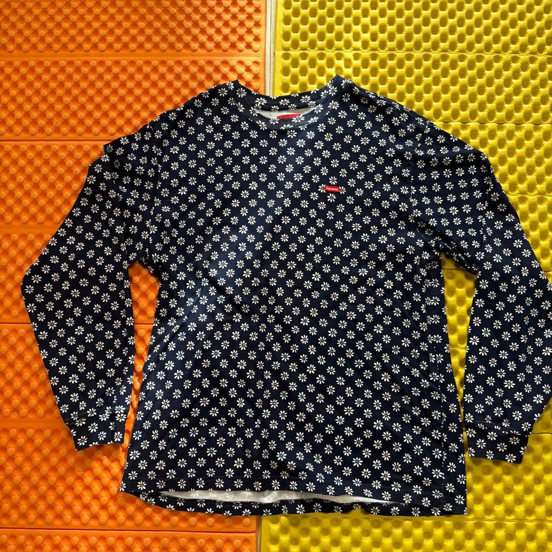 Supreme 花柄 Tシャツ M ネイビー