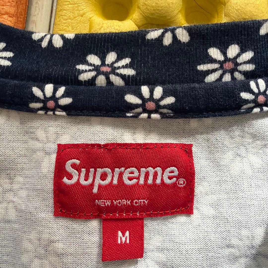 Supreme 花柄 Tシャツ M ネイビー