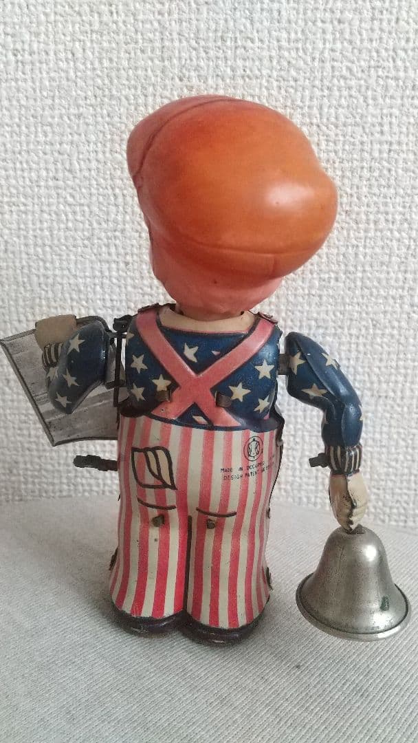 希少！オキュパイド ジャパン 日光玩具 ニュースボーイ 完動品 ブリキ