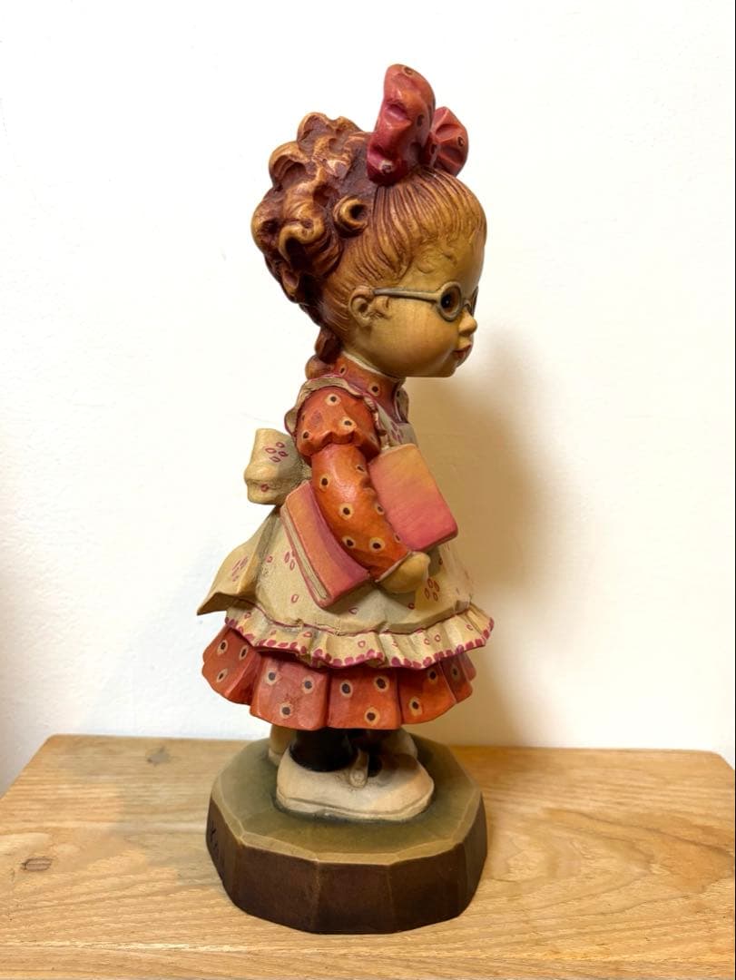 アンリ　人形　木製　置物　25センチ