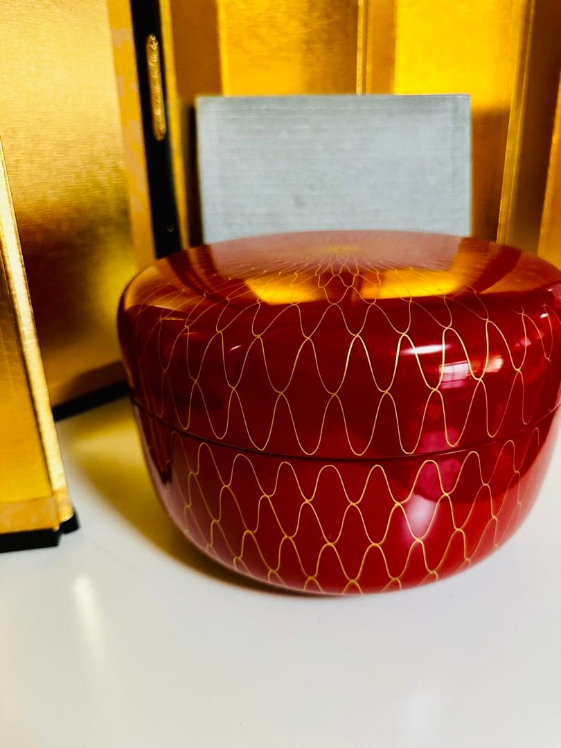 越前塗　米あみ　食籠(じきろう）　金網目