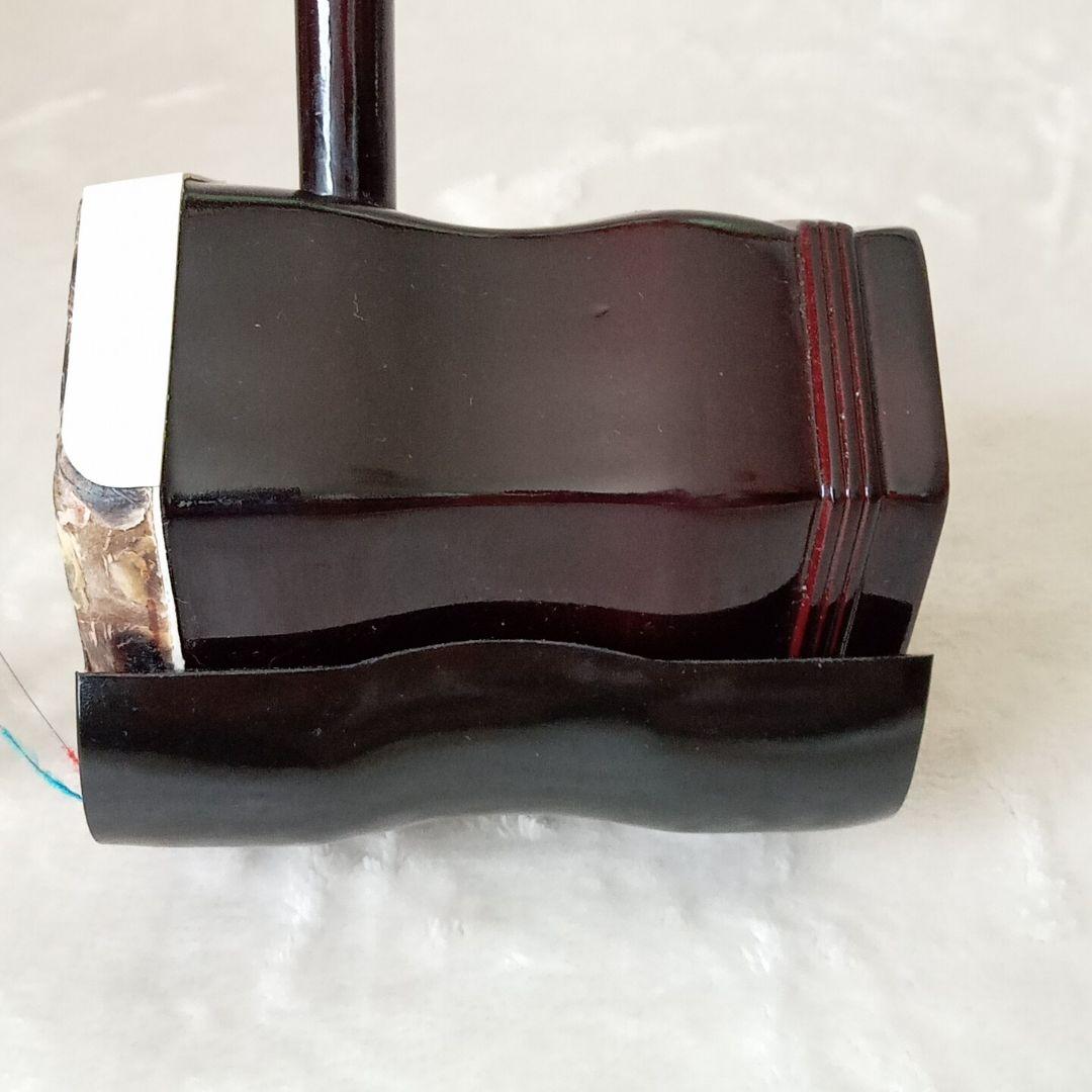 【美品】二胡&弓 楽器 中国上海 タグ付 本皮