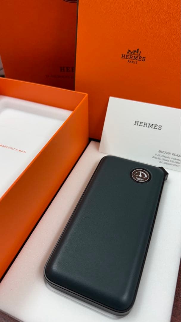 HERMES エルメス モバイルバッテリー グリーン ヴォルトH iPhone