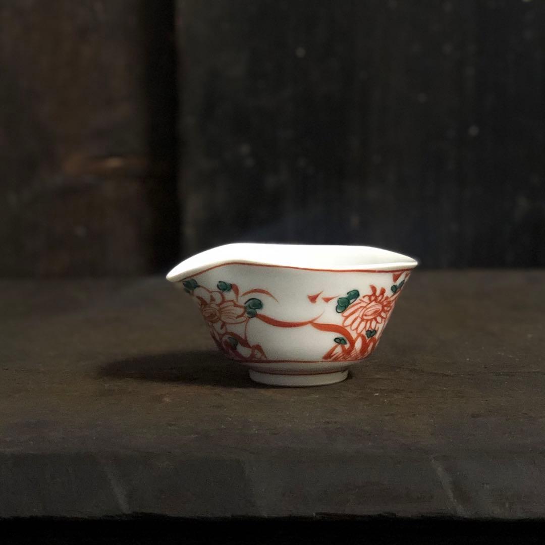 三浦竹泉　赤絵煎茶器セット