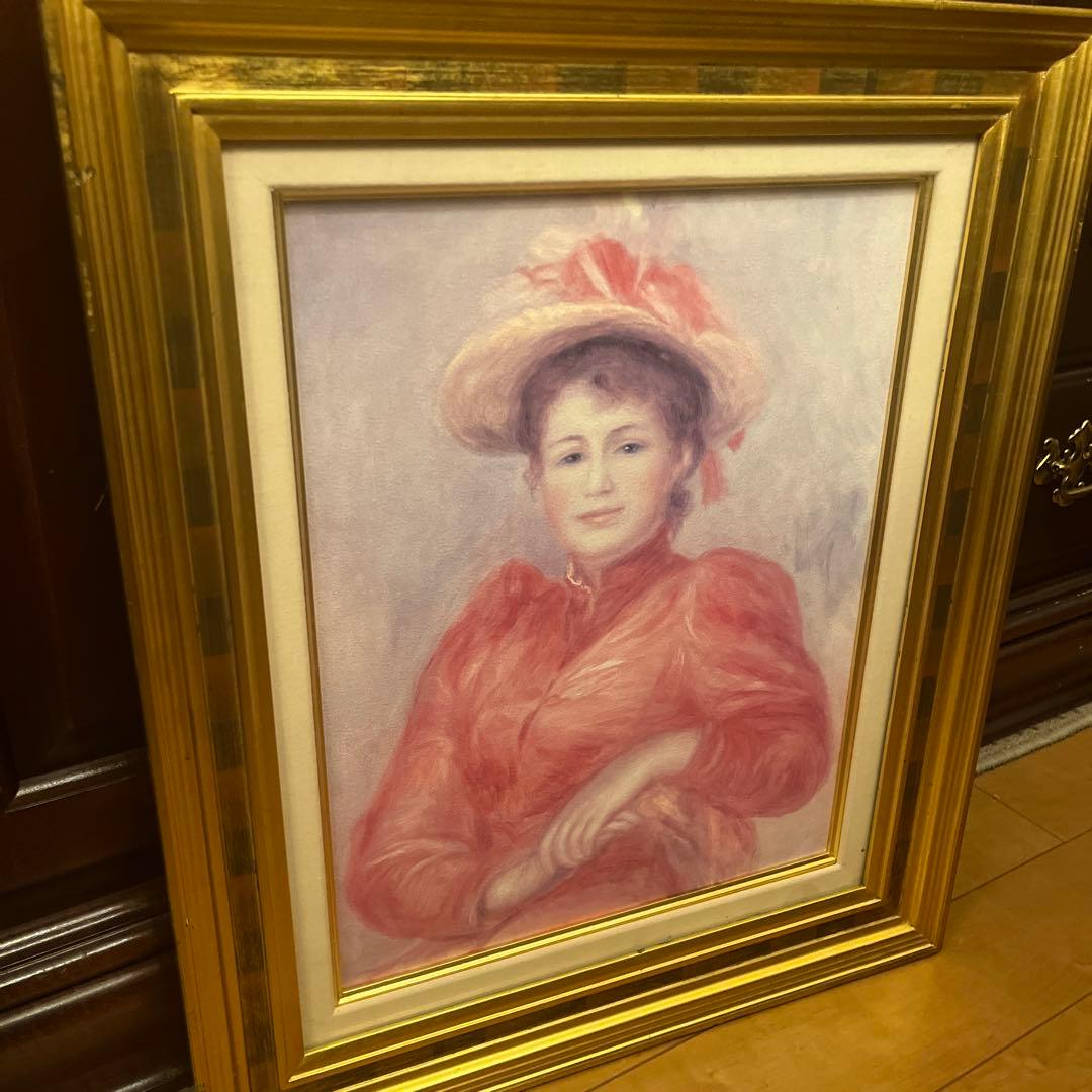 印象派 複製画 赤い衣装