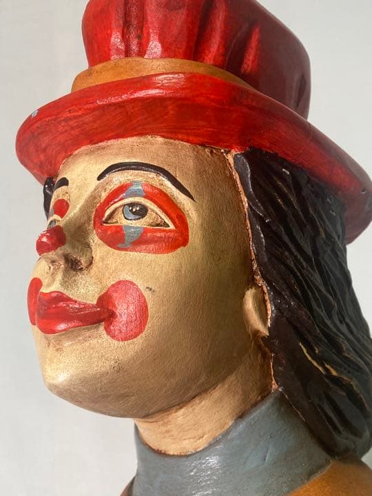 Q 1点物　輸入　大型　彫刻　ヴィンテージ　ピエロ