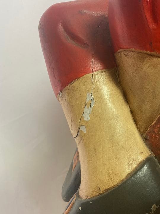 Q 1点物　輸入　大型　彫刻　ヴィンテージ　ピエロ