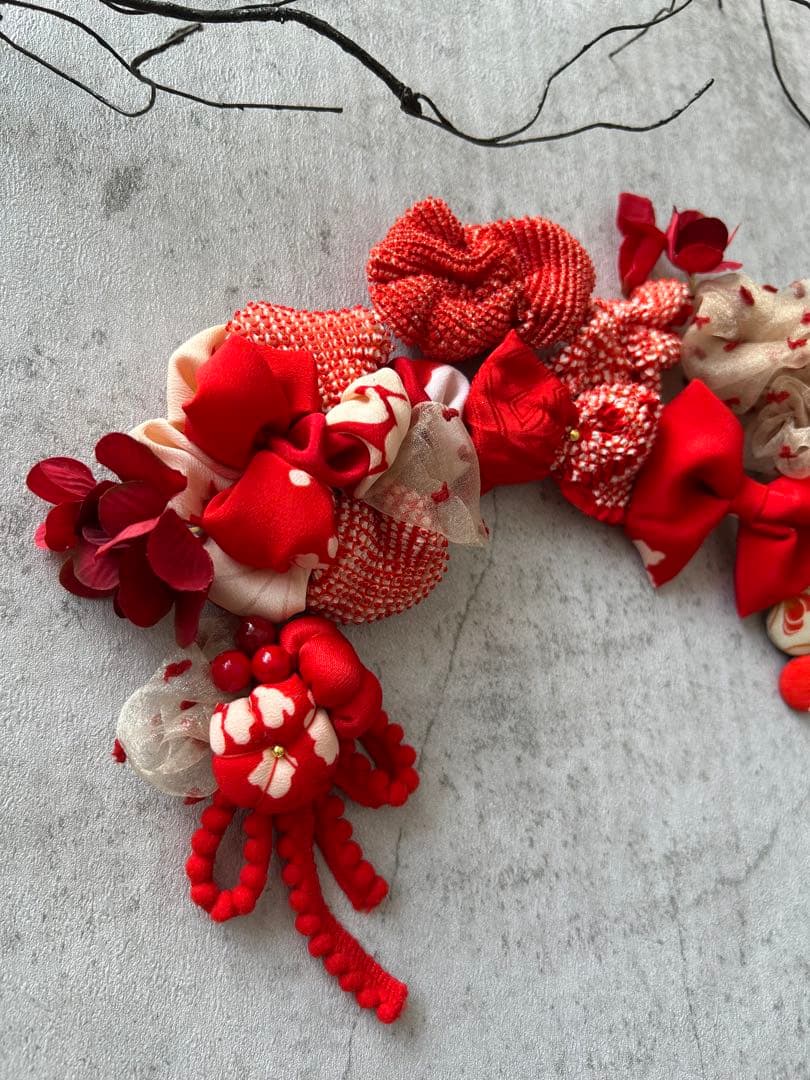 Q*n様 七五三　七五三髪飾り　ヘッドドレス　着物髪飾り　リメイク髪飾り　033