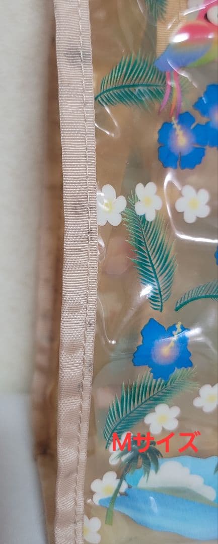 レア　日焼けキティ　ダニエル　ビニールトートバッグ　ハイビスカス　ハワイ　アロハ