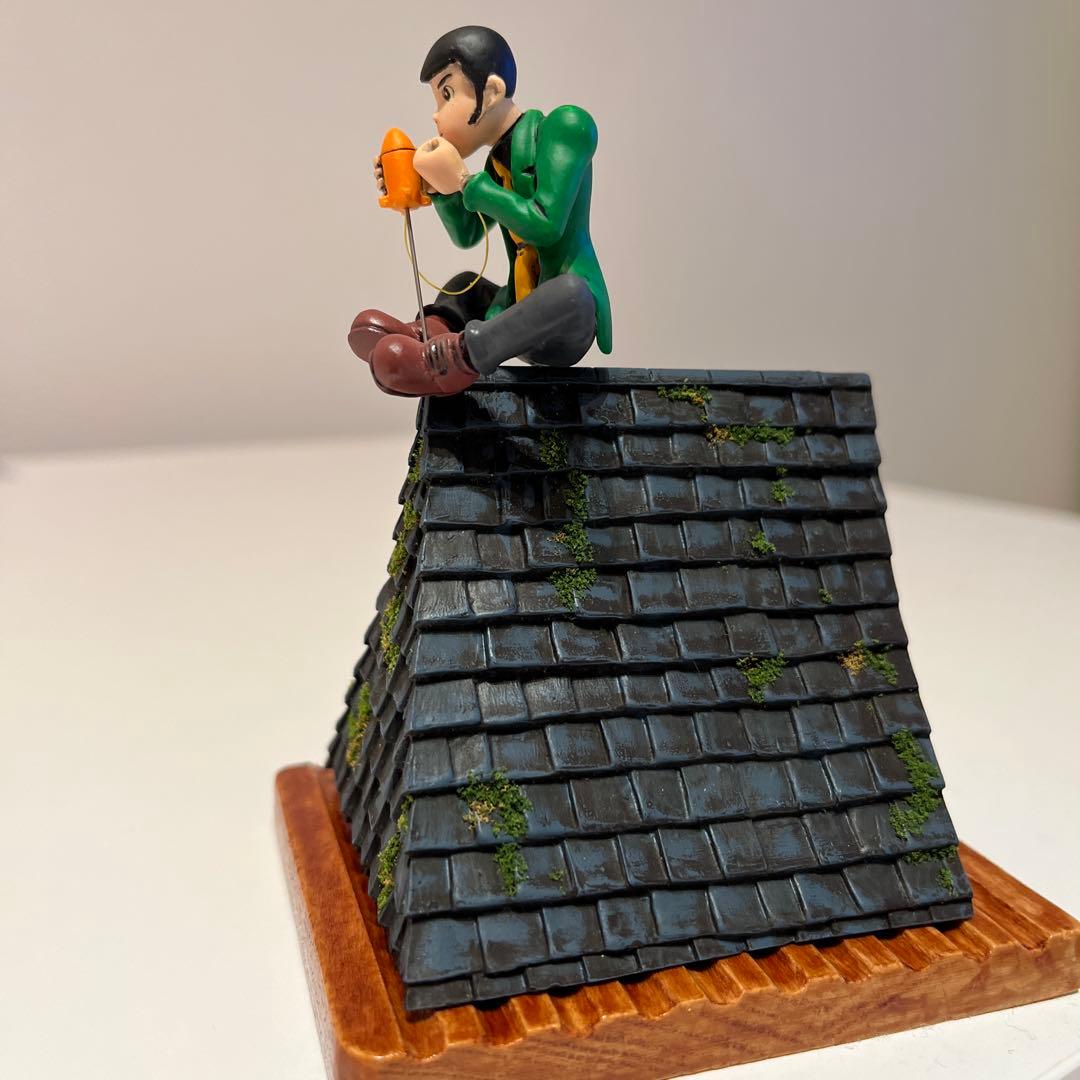 ルパン3世 カリオストロの城 屋根 プラモデル 全塗装 アクリルケース付