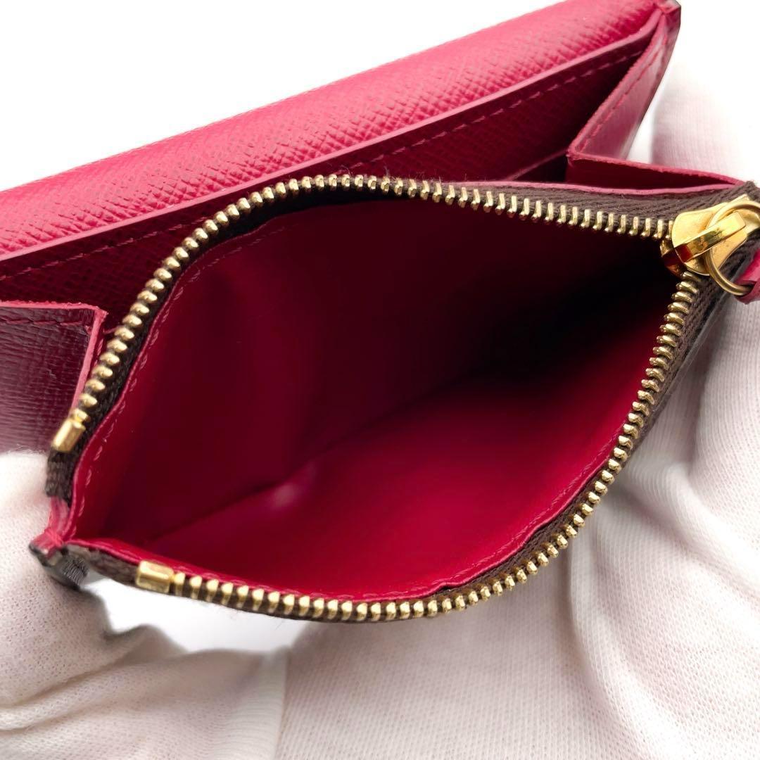 Rルイヴィトン モノグラム ロザリ フューシャ 折り財布 