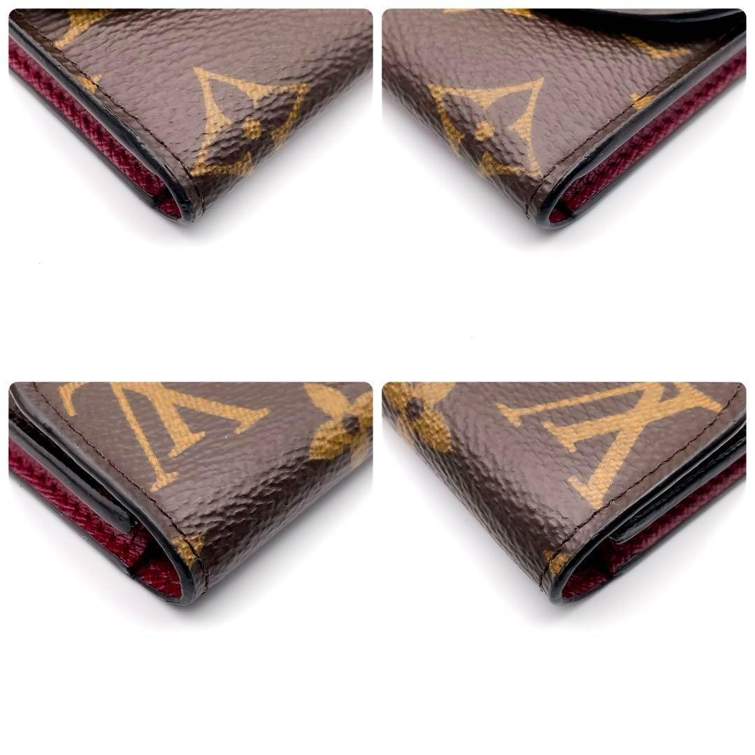 Rルイヴィトン モノグラム ロザリ フューシャ 折り財布 