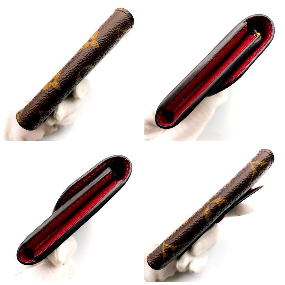 Rルイヴィトン モノグラム ロザリ フューシャ 折り財布 