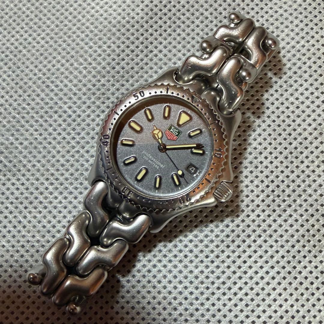 タグホイヤー プロフェッショナル ボーイズ セル グレー文字盤 クォーツ 中古品