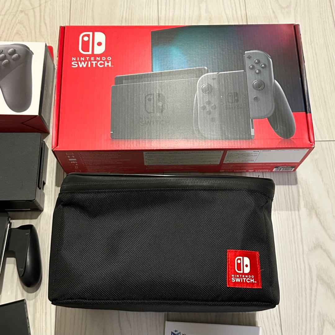 Nintendo Switch 本体 プロコン 簡易ドック ケース セット