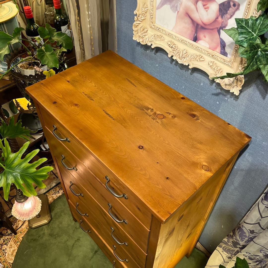 Sale フレンチカントリー　パインソリッド　クラシック　チェストキャビネット