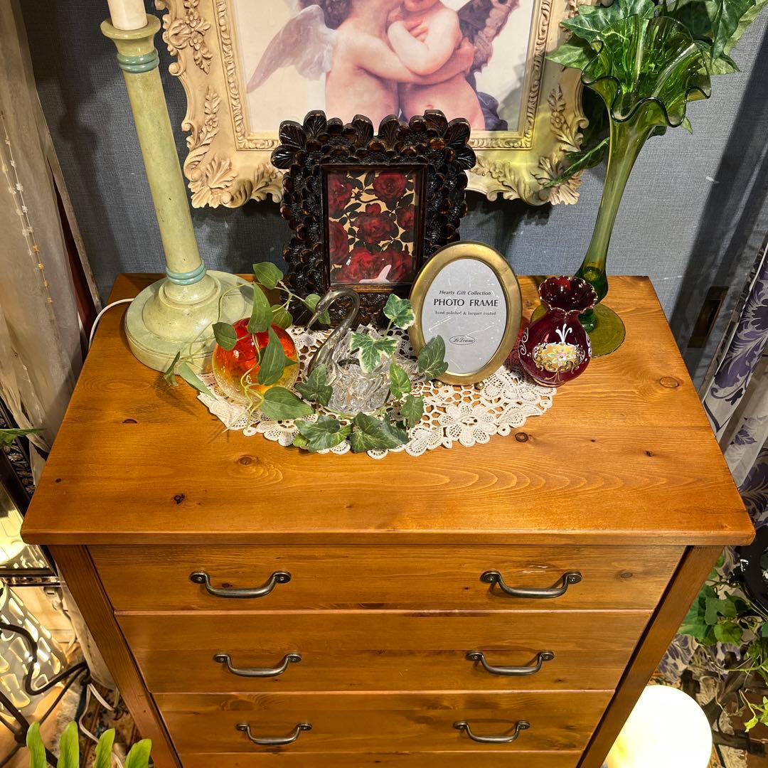 Sale フレンチカントリー　パインソリッド　クラシック　チェストキャビネット