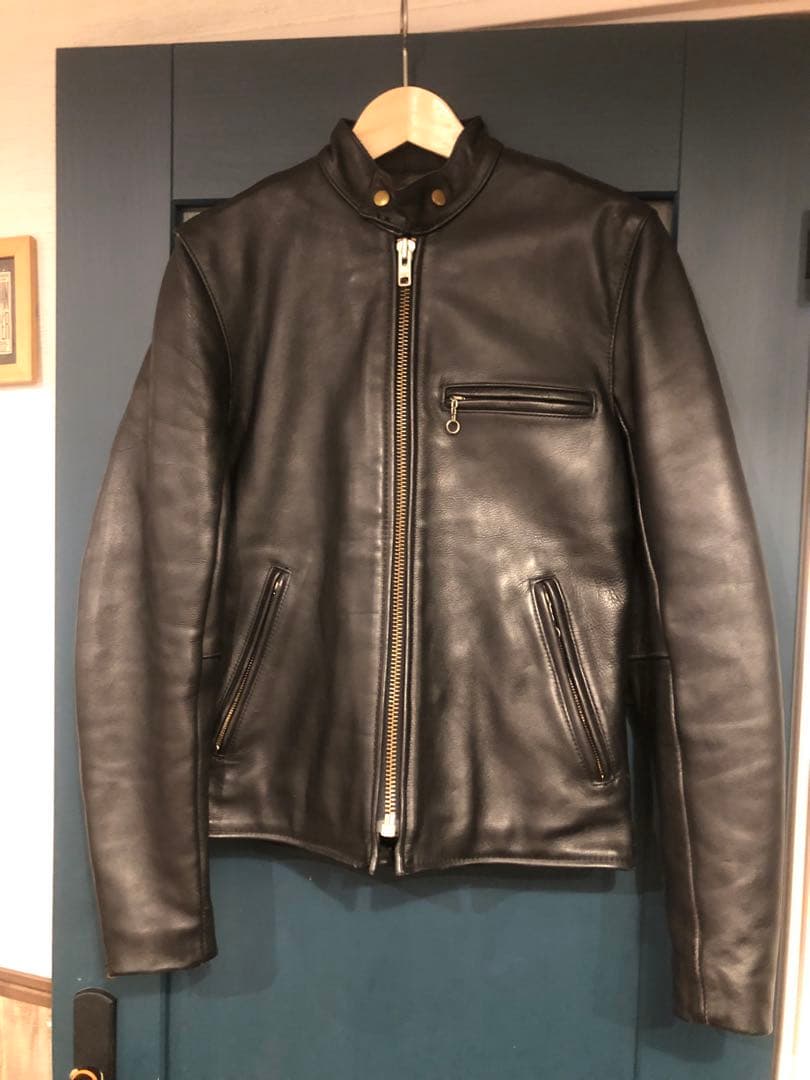 希少vanson シングルライダース タイプD 34 バンソン レザージャケット
