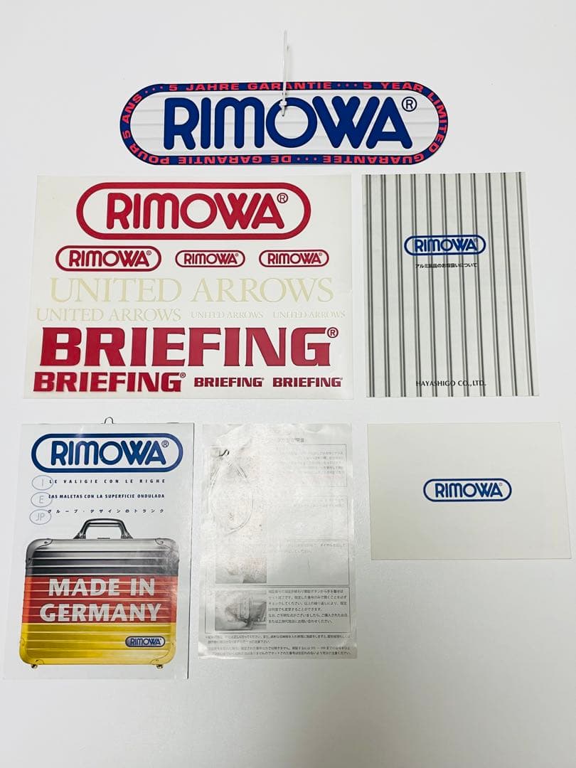 【超希少、世界120セット限定】RIMOWA BRIEFINGコラボスーツケース