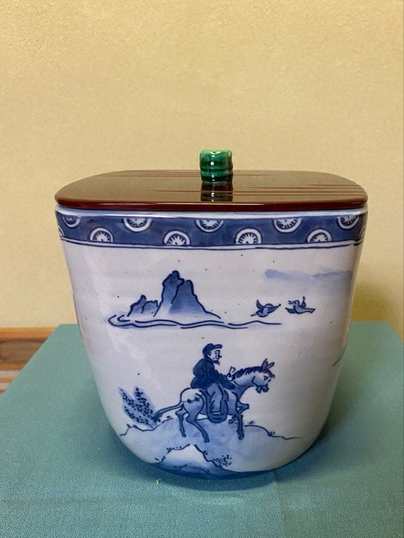 【本日限定】水指し 『四方水指』 手塚祥堂 作 共箱 茶の湯