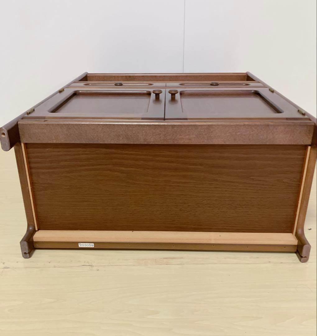 Karimoku カリモク 木製 電話台、FAX台　キャビネット飾り棚 収納　①