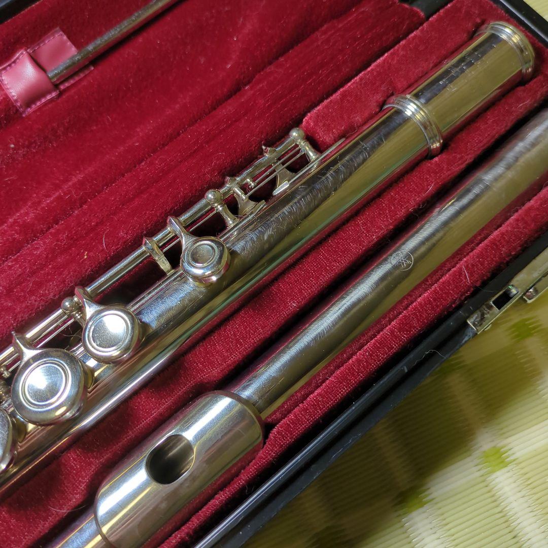 ヤマハフルート本体 YFL-211Ⅱ ケース・バッグ・掃除棒付き