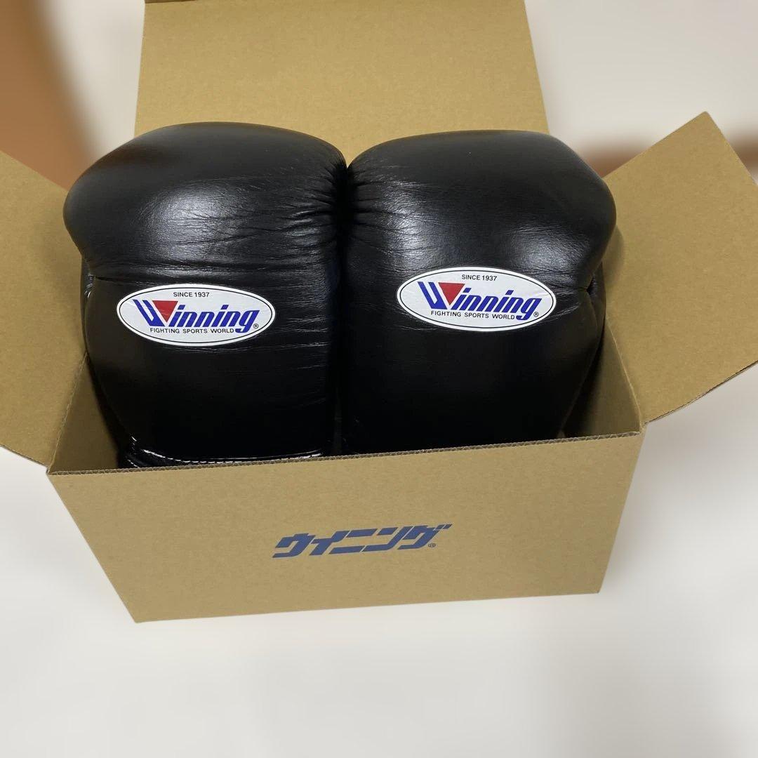 Winning ボクシンググローブ 10 oz 日本製黒