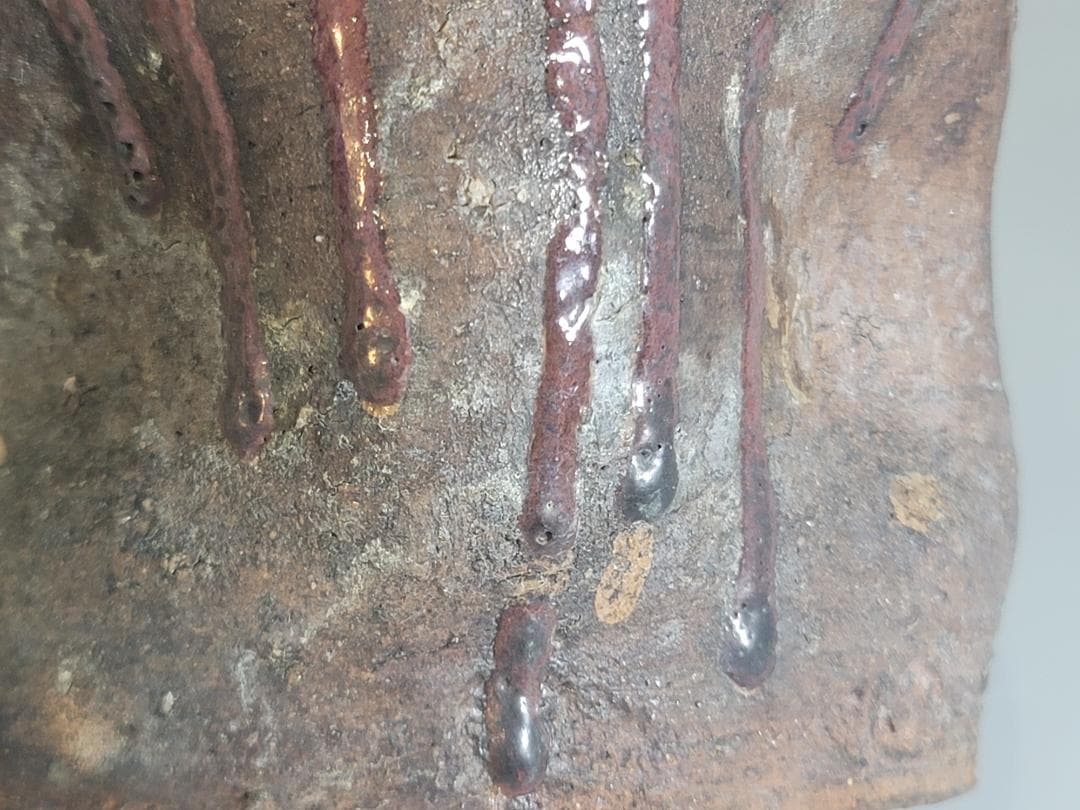 古美術 茶道具 古志賀焼 水指 時代物 DT164