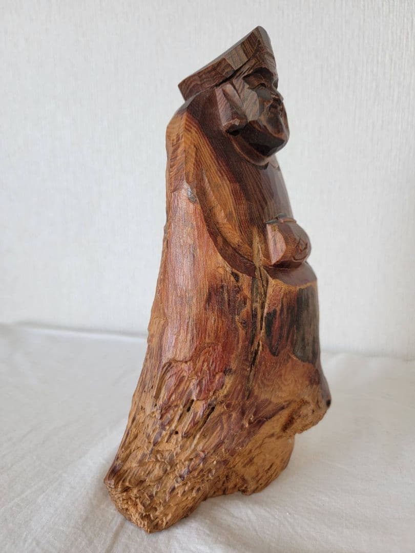 木製 大黒様　木彫り　置物　工芸品　縁起物