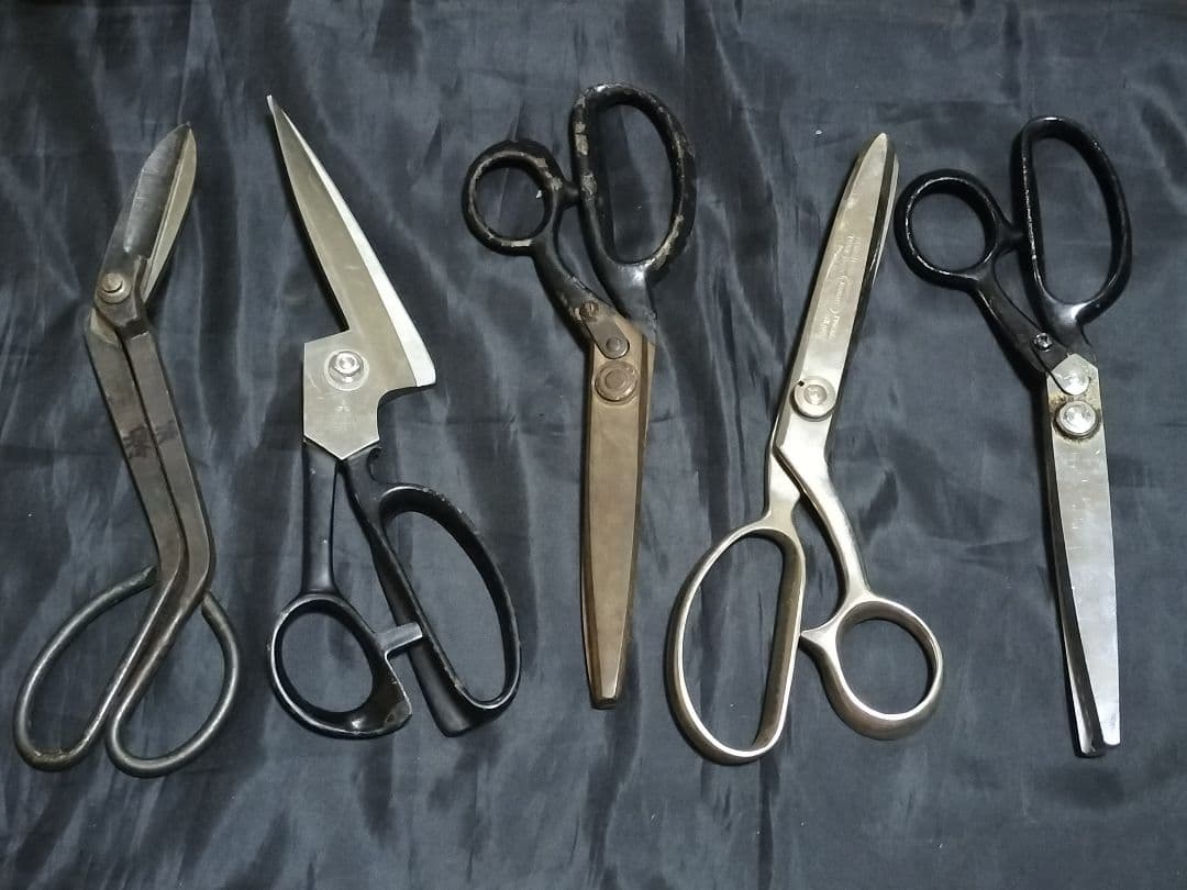 はさみ　54本　クラシック　裁ちばさみ 黒　　レトロ　ヴィンテージ　ピンキング