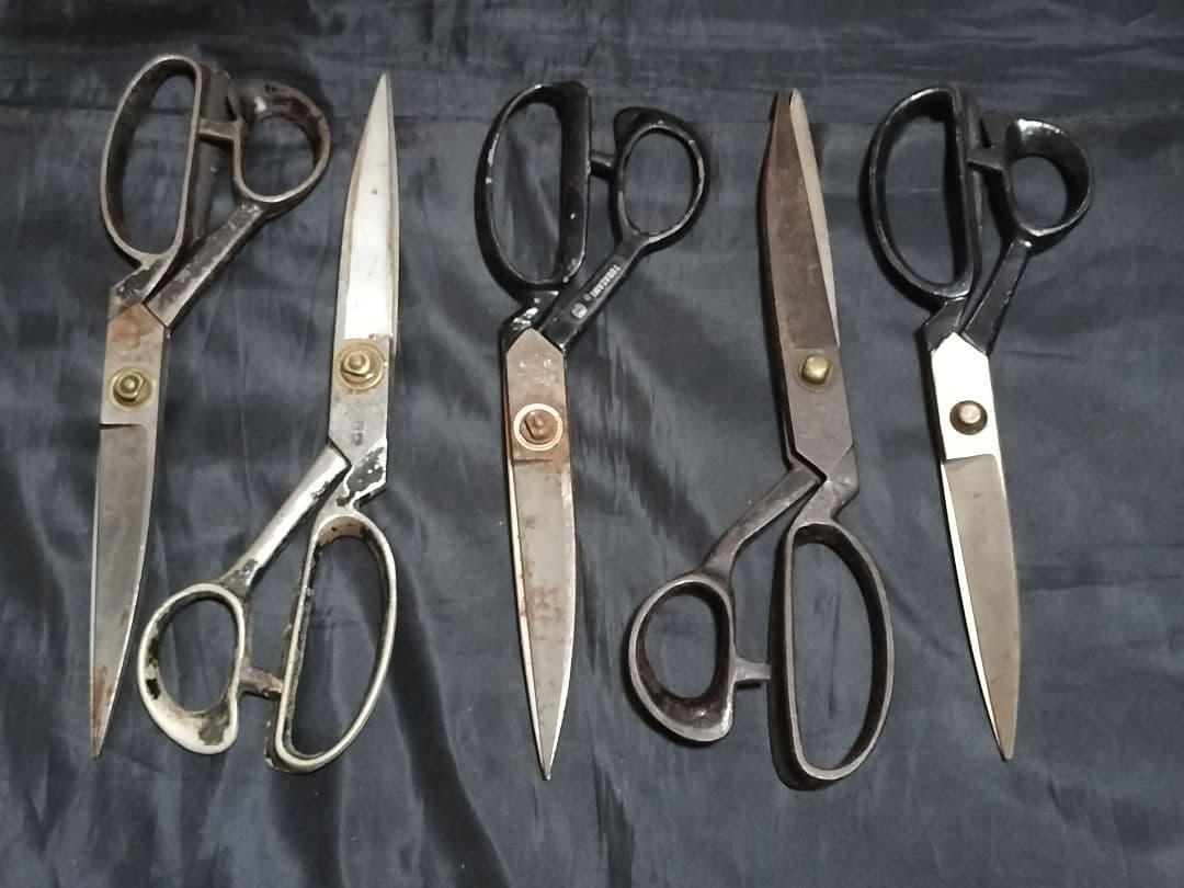 はさみ　54本　クラシック　裁ちばさみ 黒　　レトロ　ヴィンテージ　ピンキング