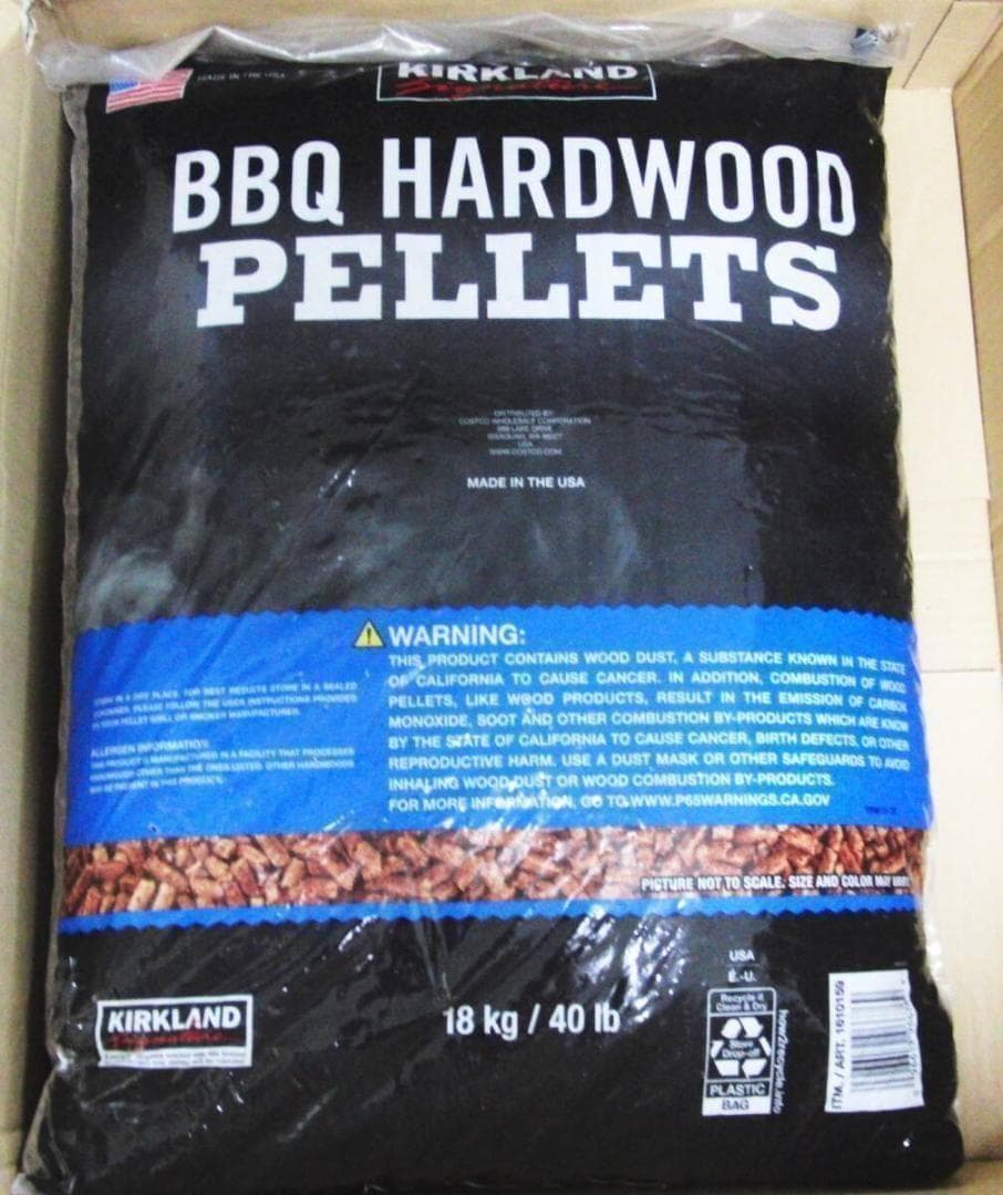 カークランドシグネチャー プレミアムブレンド ハードウッドペレット 18kg