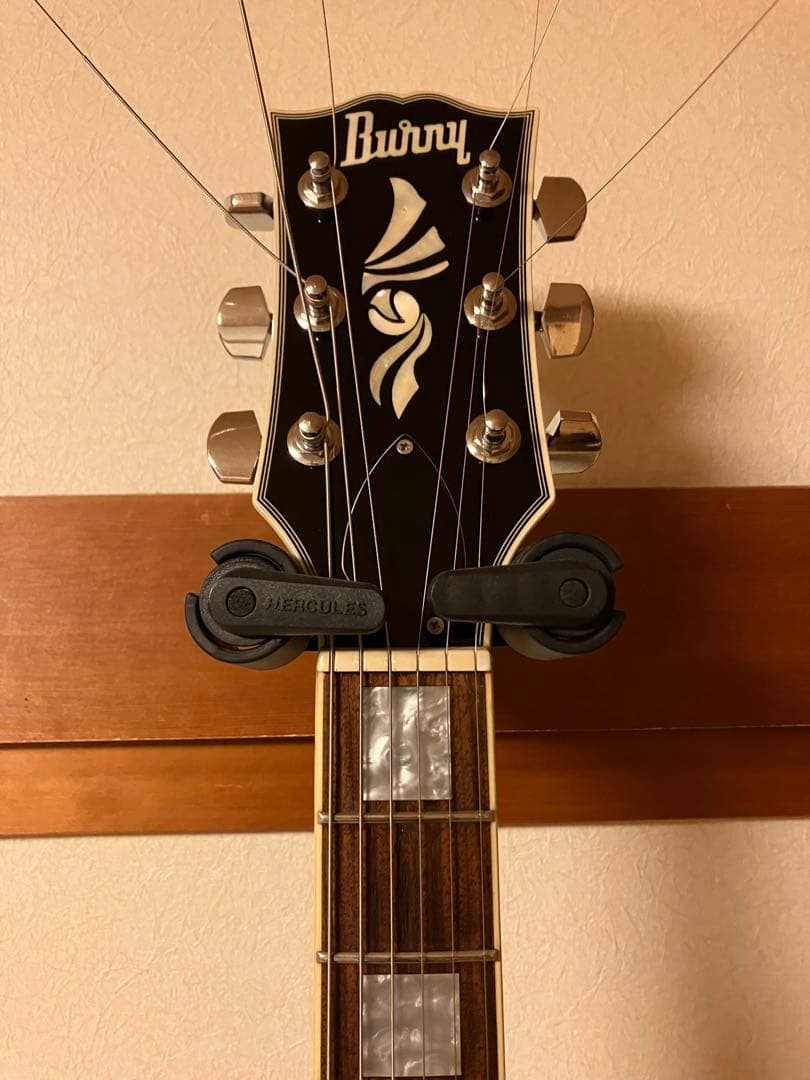 Burny レスポールカスタムタイプ ブラック×シルバー
