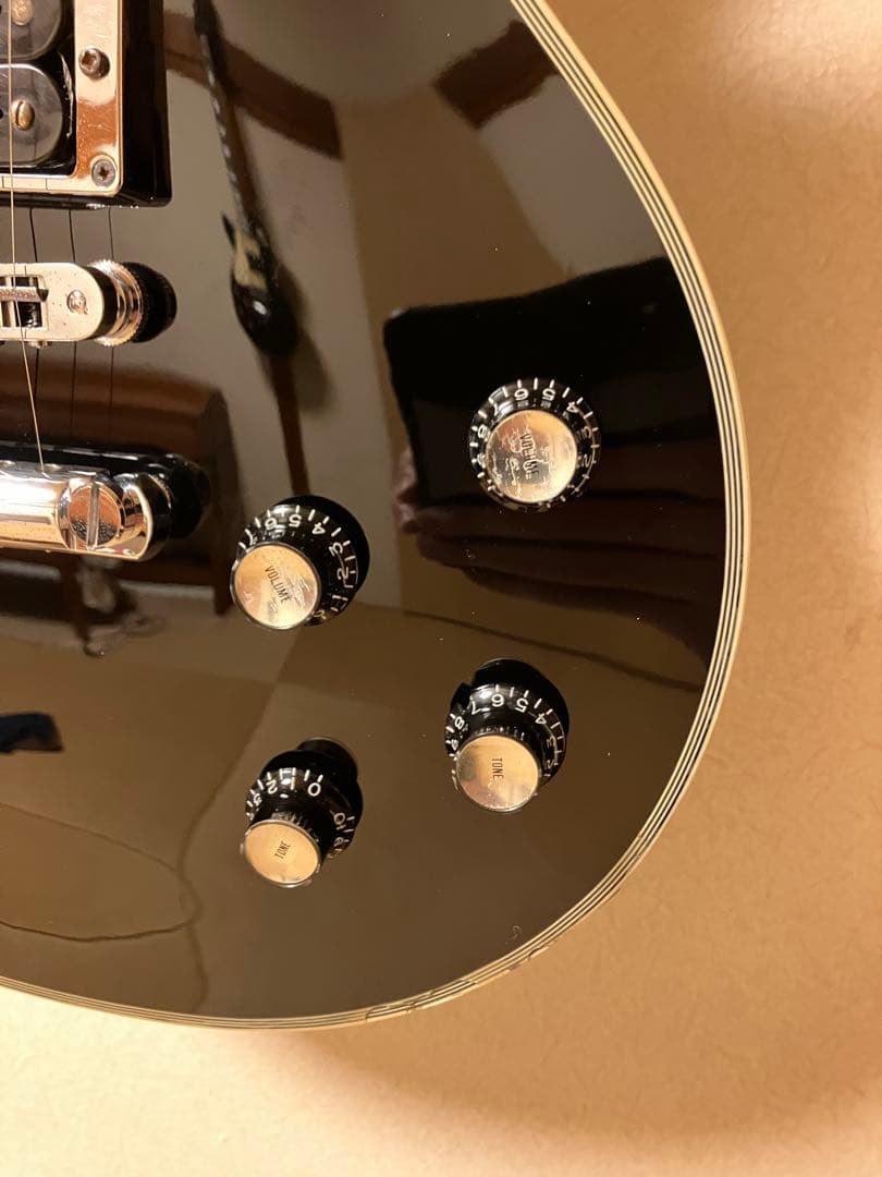 Burny レスポールカスタムタイプ ブラック×シルバー