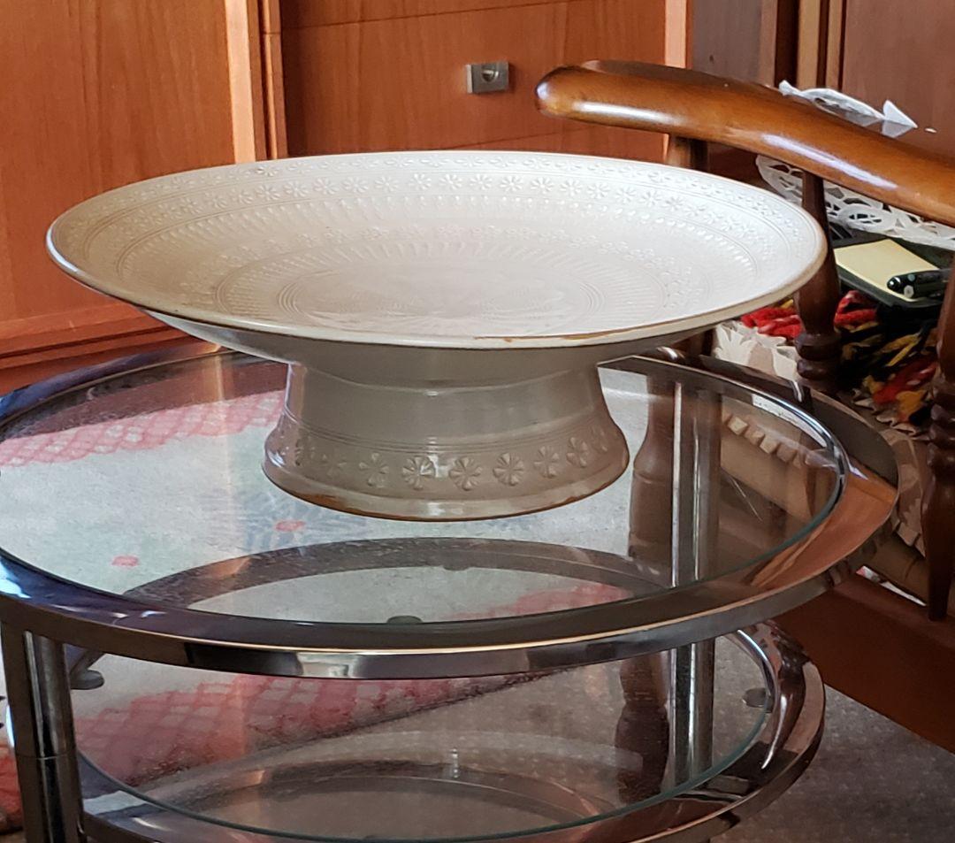 雲糸作品　大皿　〈京焼〉東山堂　　（清水焼)