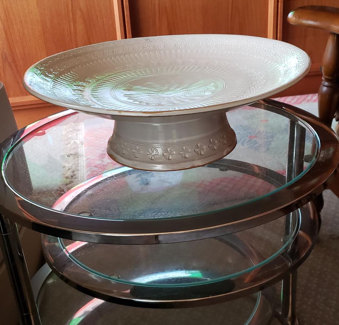 雲糸作品　大皿　〈京焼〉東山堂　　（清水焼)