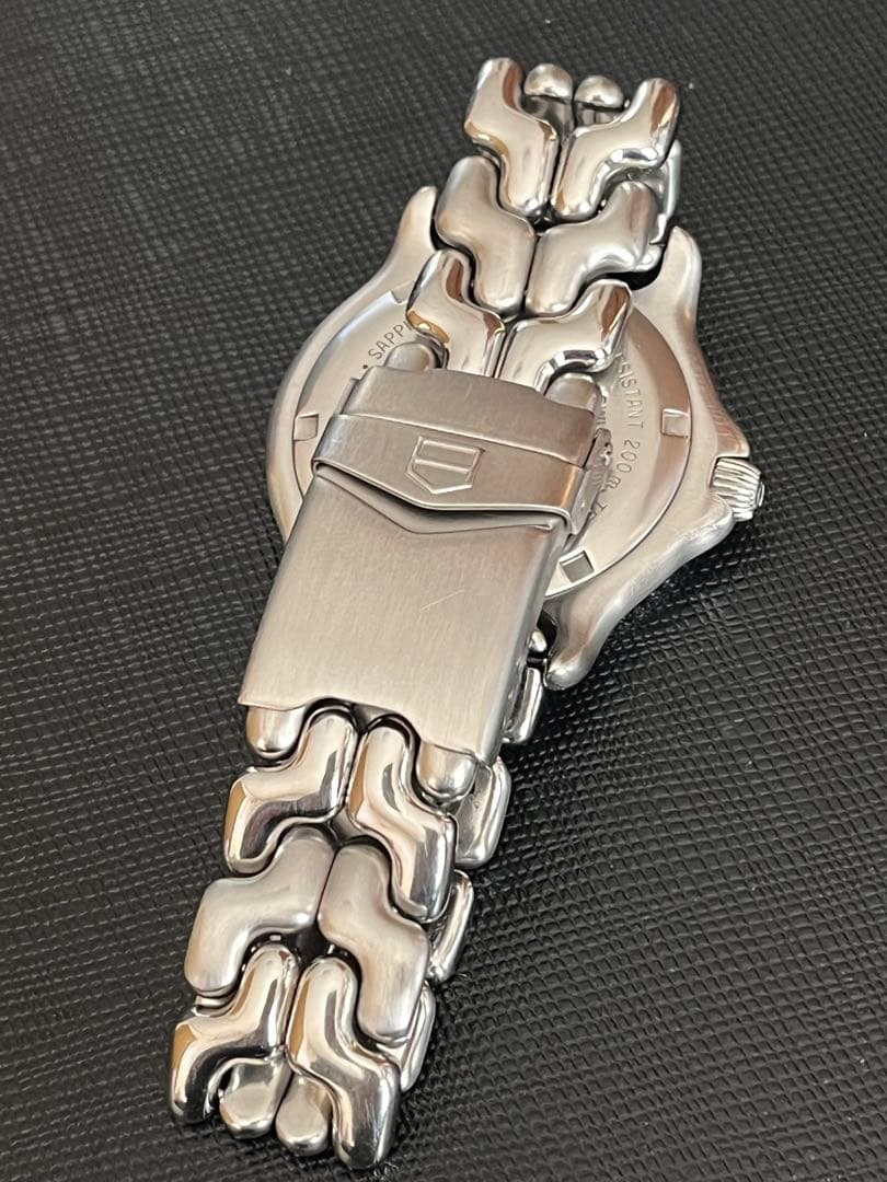 タグホイヤー セルWG1112-KO QZ ホワイト メンズ腕時計 中古美品