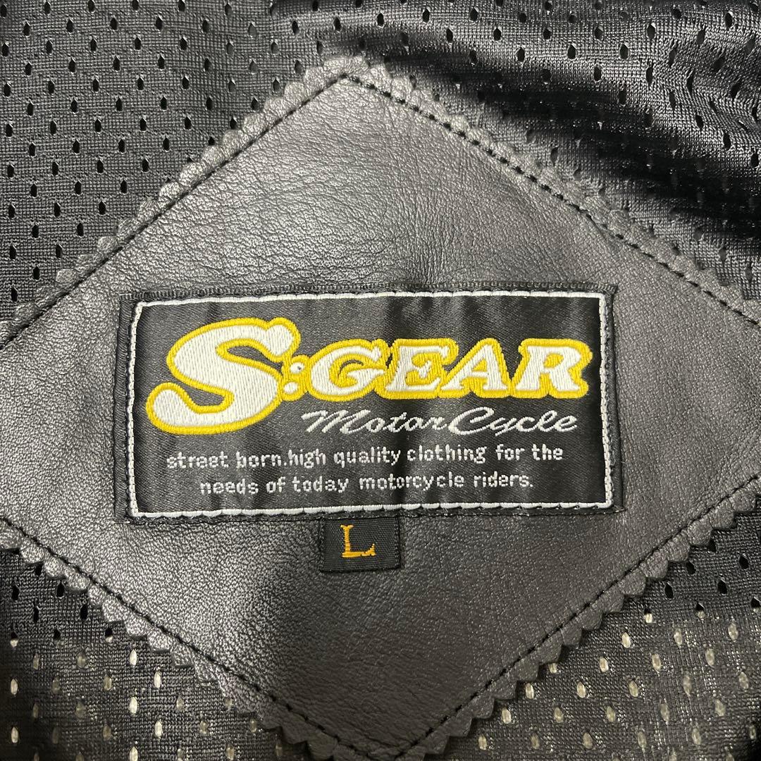 値下げ エスギア S:GEAR 牛革 レザー シングル ライダース ジャケット