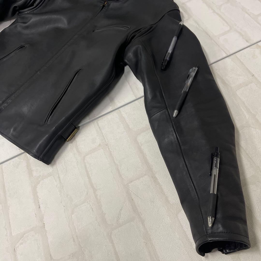 値下げ エスギア S:GEAR 牛革 レザー シングル ライダース ジャケット