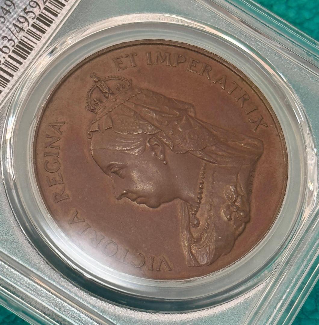 専用手配品　1897 イギリス ヴィクトリア ジュビリー ブロンズ メダル