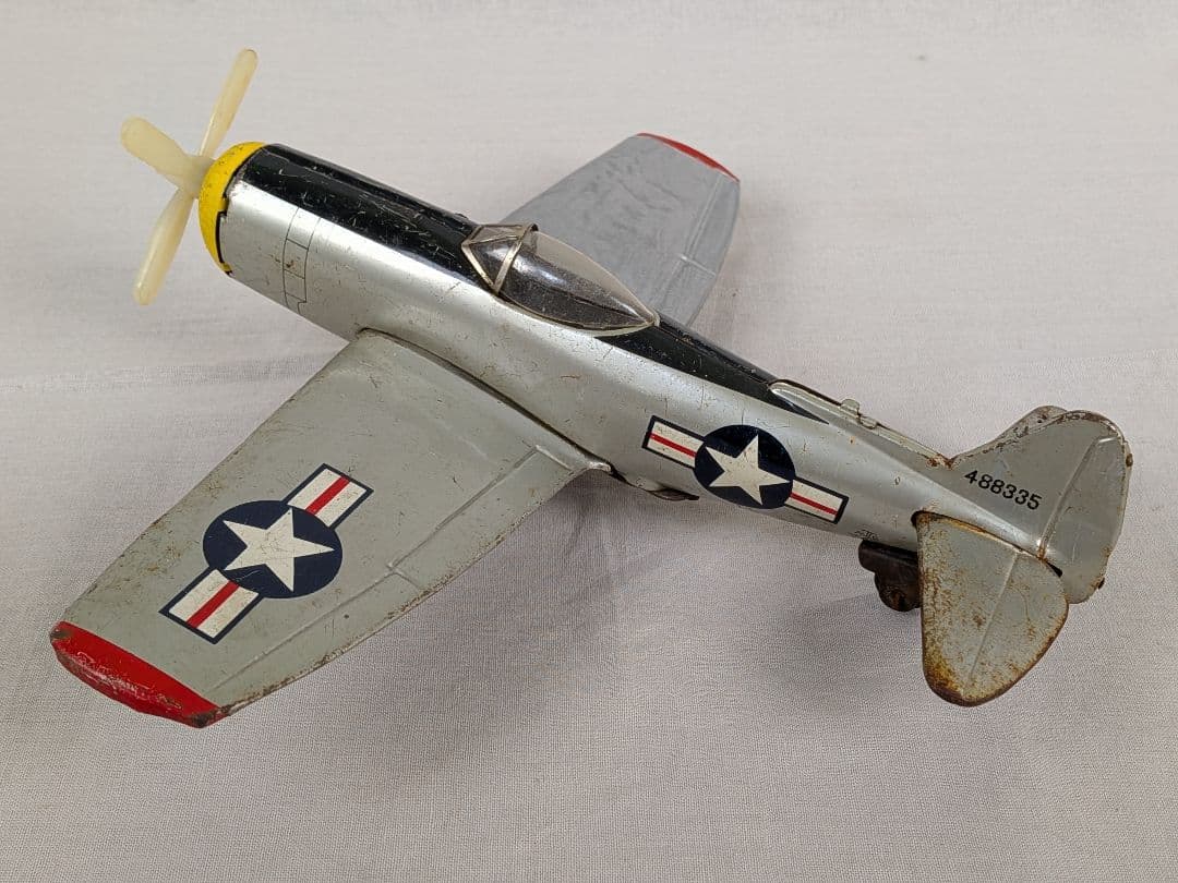 超レア★P-47サンダーボルト★ブリキ★HTC 1950年代 日本製★used