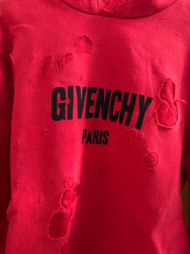 m*i様 GIVENCHY ダメージ加工 フード付きパーカー