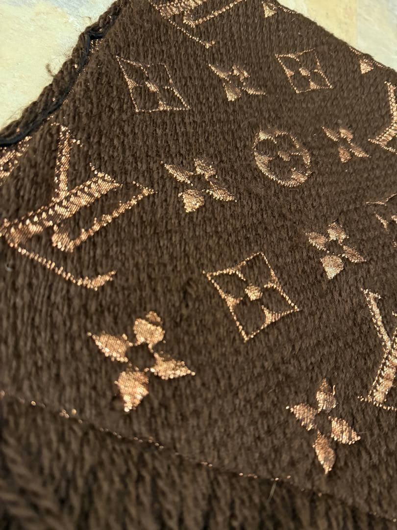 Louis Vuitton ブラウン マフラー