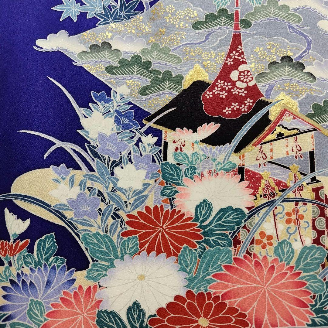 SALE中☆振袖フルセット(7点)・成人式・古典柄・金彩加工・胴裏正絹・高級手縫
