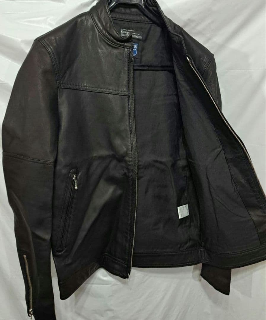 未使用　attack the mind　シングルレザージャケット　バックスタイル